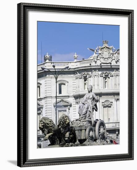 Spain, Madrid, Plaza De Cibeles, Fountain of Cybele, Detail, 1782-null-Framed Giclee Print