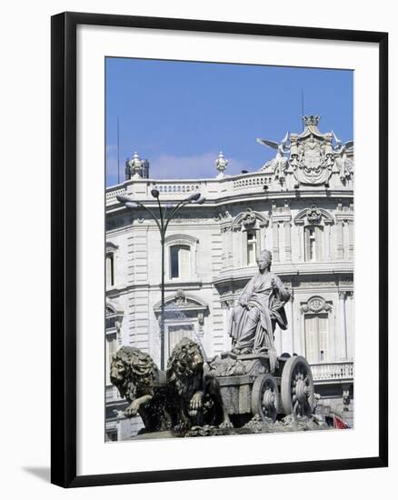 Spain, Madrid, Plaza De Cibeles, Fountain of Cybele, Detail, 1782-null-Framed Giclee Print