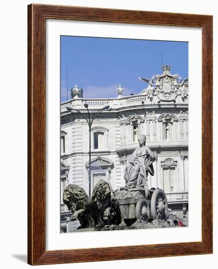 Spain, Madrid, Plaza De Cibeles, Fountain of Cybele, Detail, 1782-null-Framed Giclee Print