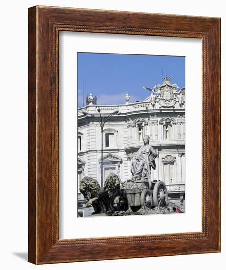 Spain, Madrid, Plaza De Cibeles, Fountain of Cybele, Detail, 1782-null-Framed Giclee Print