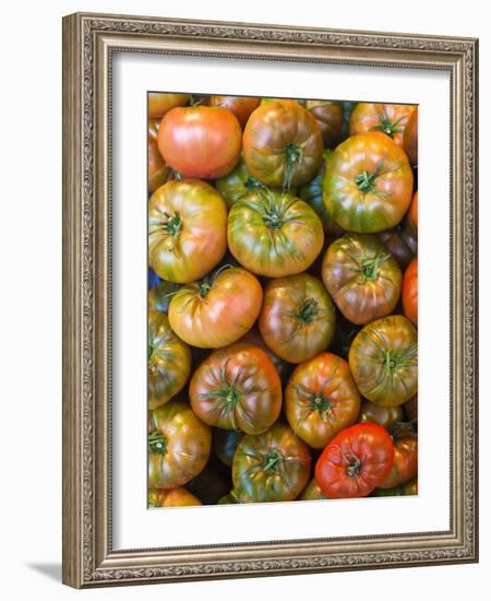 Spain, Madrid, Plaza De San Miguel, Mercado De San Miguel, Artisan Food Marketplace, Heirloom Tomat-Walter Bibikow-Framed Photographic Print