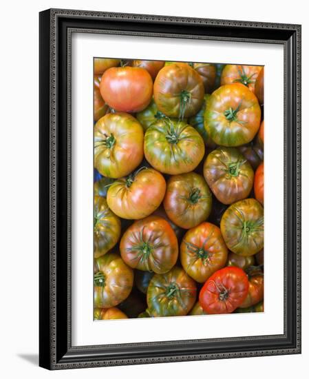 Spain, Madrid, Plaza De San Miguel, Mercado De San Miguel, Artisan Food Marketplace, Heirloom Tomat-Walter Bibikow-Framed Photographic Print