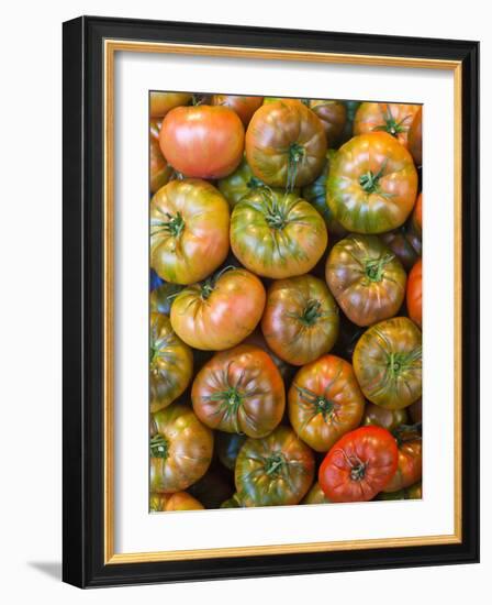 Spain, Madrid, Plaza De San Miguel, Mercado De San Miguel, Artisan Food Marketplace, Heirloom Tomat-Walter Bibikow-Framed Photographic Print