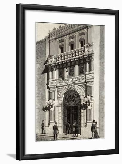 Spain, Madrid, Scientific, Literary and Artistic Ateneo, Engraving, 1892-null-Framed Giclee Print