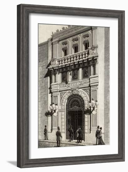 Spain, Madrid, Scientific, Literary and Artistic Ateneo, Engraving, 1892-null-Framed Giclee Print