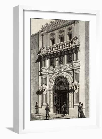 Spain, Madrid, Scientific, Literary and Artistic Ateneo, Engraving, 1892-null-Framed Giclee Print