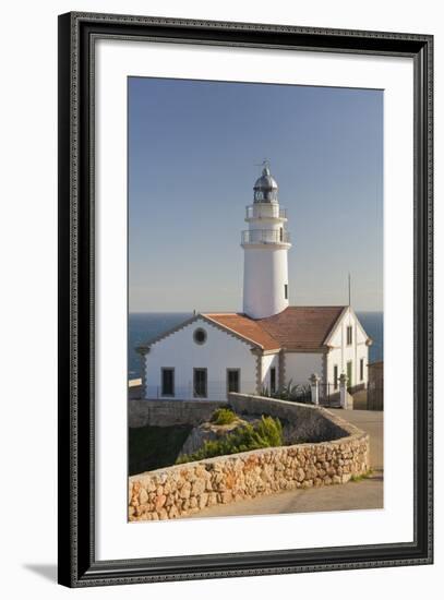 Spain, Majorca, Far De Capdepera, Lighthouse, Stone Wall-Rainer Mirau-Framed Photographic Print