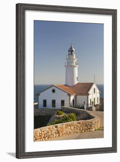 Spain, Majorca, Far De Capdepera, Lighthouse, Stone Wall-Rainer Mirau-Framed Photographic Print