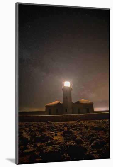 Spain, Menorca. Milky Way over the lighthouse.-Hollice Looney-Mounted Photographic Print