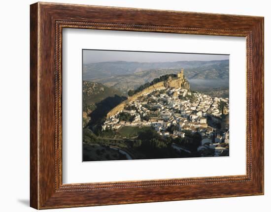 Spain, Montefrio, Andalusia, Aerial Town and Church-David Barnes-Framed Photographic Print