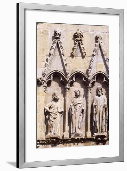 Spain, Navarre, Olite, Santa Maria La Real Church, Church Facade-null-Framed Giclee Print