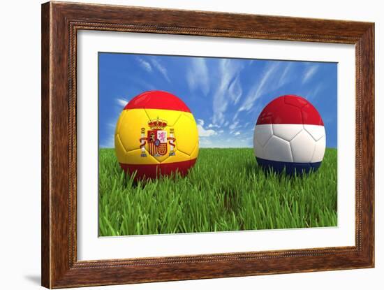 Spain-Netherlands-mhristov-Framed Art Print