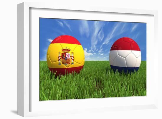 Spain-Netherlands-mhristov-Framed Art Print