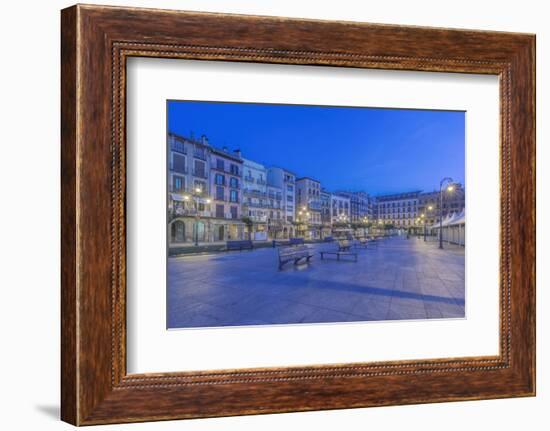 Spain, Pamplona, Plaza Del Castillo at Dawn-Rob Tilley-Framed Photographic Print