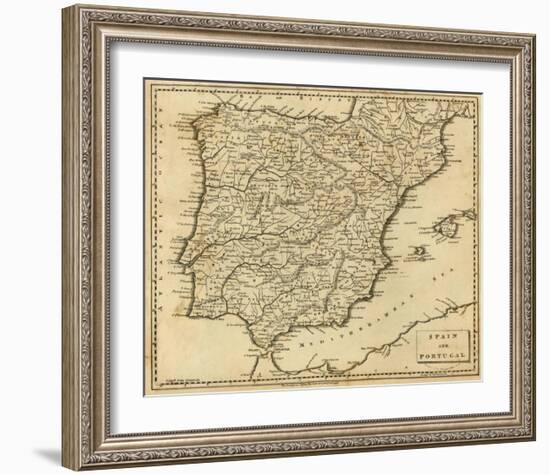 Spain, Portugal, c.1812-Aaron Arrowsmith-Framed Art Print