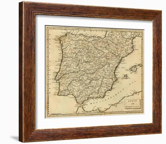 Spain, Portugal, c.1812-Aaron Arrowsmith-Framed Art Print