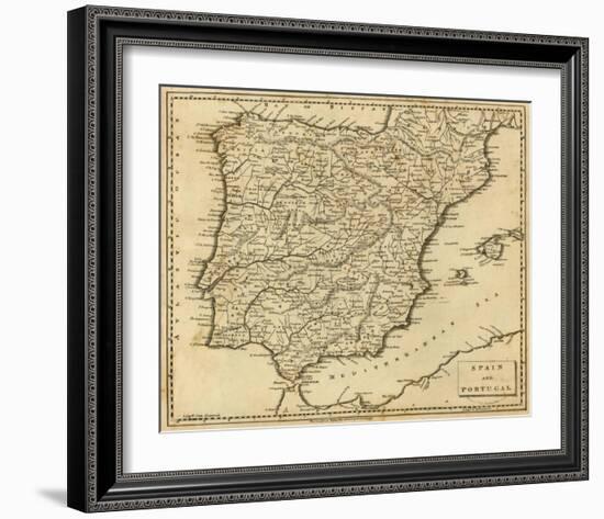 Spain, Portugal, c.1812-Aaron Arrowsmith-Framed Art Print