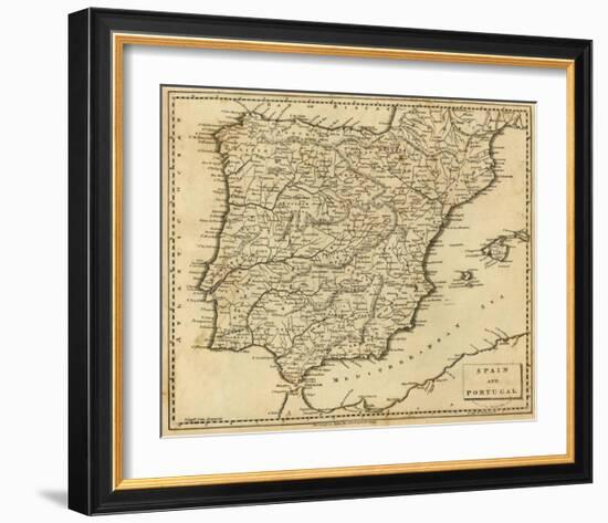 Spain, Portugal, c.1812-Aaron Arrowsmith-Framed Art Print