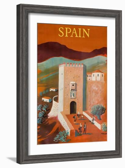 Spain Poster-Bernard Villemot-Framed Giclee Print