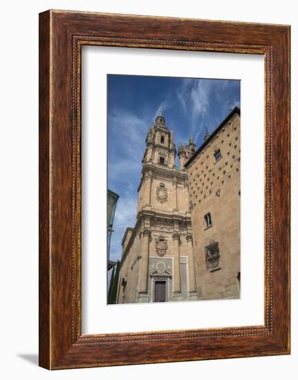 Spain, Salamanca, Clergy, University of Salamanca and House of Shells-Jim Engelbrecht-Framed Photographic Print