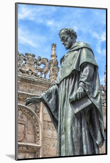 Spain, Salamanca, Frei Luis de Leon in Courtyard of the Clergy-Lisa S. Engelbrecht-Mounted Photographic Print