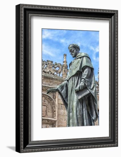 Spain, Salamanca, Frei Luis de Leon in Courtyard of the Clergy-Lisa S. Engelbrecht-Framed Photographic Print