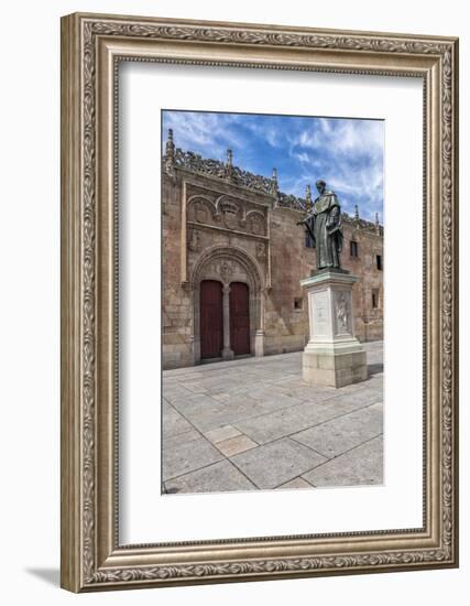 Spain, Salamanca, Frei Luis de Leon in Courtyard of the Clergy-Lisa S. Engelbrecht-Framed Photographic Print