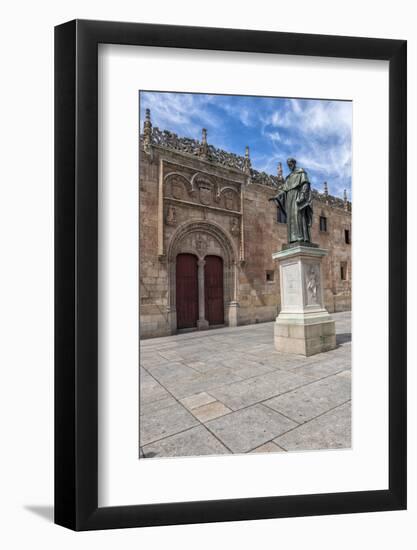 Spain, Salamanca, Frei Luis de Leon in Courtyard of the Clergy-Lisa S. Engelbrecht-Framed Photographic Print