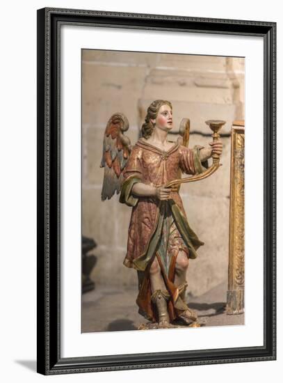 Spain, Salamanca, Religious Candle Holder in Cathedral-Jim Engelbrecht-Framed Photographic Print
