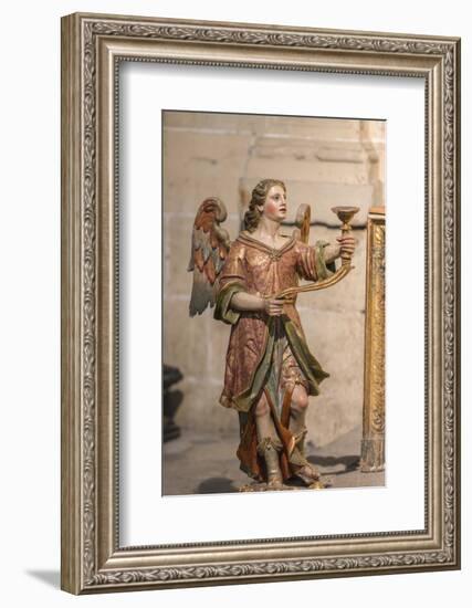 Spain, Salamanca, Religious Candle Holder in Cathedral-Jim Engelbrecht-Framed Photographic Print