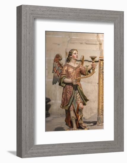 Spain, Salamanca, Religious Candle Holder in Cathedral-Jim Engelbrecht-Framed Photographic Print