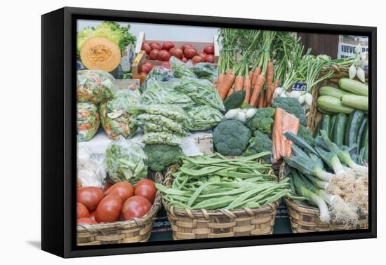 Spain, San Sebastian, Vegetables for Sale at Farmers Market-Rob Tilley-Framed Premier Image Canvas