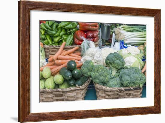 Spain, San Sebastian, Vegetables for Sale at Farmers Market-Rob Tilley-Framed Photographic Print