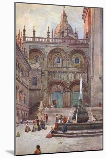 Spain, Santiago Compostel-A Wallace Rimington-Mounted Art Print