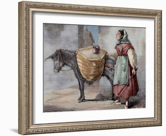 Spain, Seller of Sand-null-Framed Giclee Print