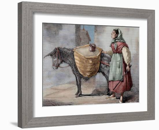 Spain, Seller of Sand-null-Framed Giclee Print