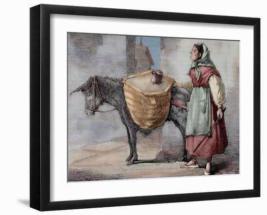 Spain, Seller of Sand-null-Framed Giclee Print