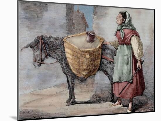 Spain, Seller of Sand-null-Mounted Giclee Print