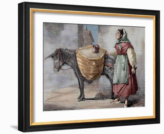 Spain, Seller of Sand-null-Framed Giclee Print