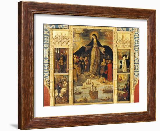 Spain, Seville, Alcazar Palace, Virgin of Seafarers' Altarpiece, 1535-Alejo Fernandez-Framed Giclee Print