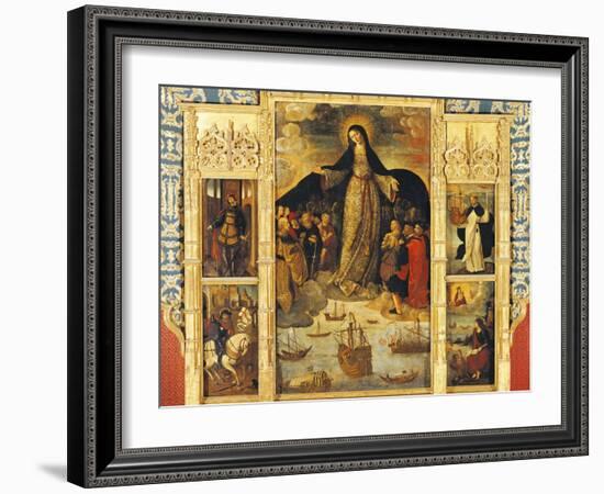 Spain, Seville, Alcazar Palace, Virgin of Seafarers' Altarpiece, 1535-Alejo Fernandez-Framed Giclee Print