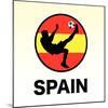 Spain Soccer-null-Mounted Giclee Print