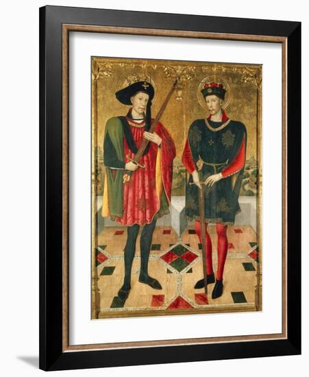 Spain, Terrassa, Church of Santa Maria D'Egara, Altarpiece of St Abdon and St Senen, 1459-1460-Jaume Huguet-Framed Giclee Print