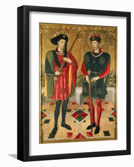 Spain, Terrassa, Church of Santa Maria D'Egara, Altarpiece of St Abdon and St Senen, 1459-1460-Jaume Huguet-Framed Giclee Print