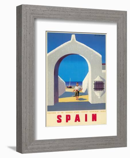 Spain Tourism c.1950s-Guy Georget-Framed Art Print