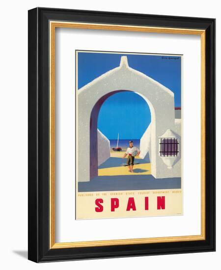 Spain Tourism c.1950s-Guy Georget-Framed Art Print