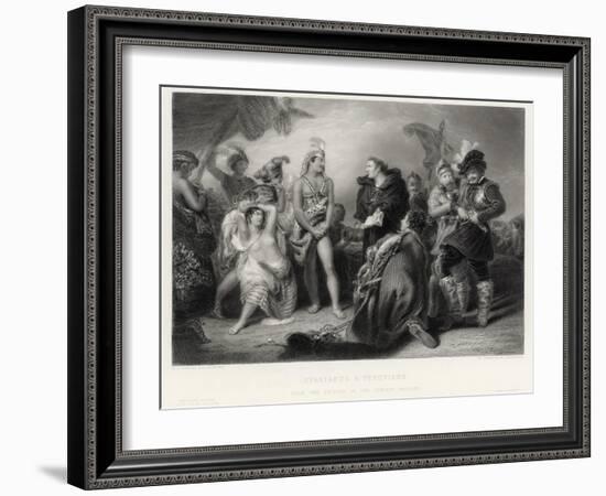 Spaniards and Peruvians-William Greatbach-Framed Giclee Print