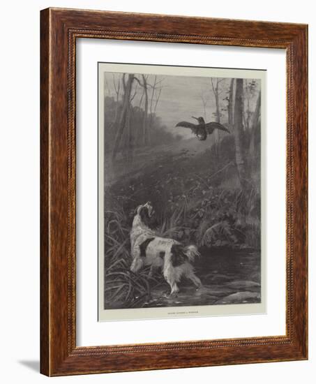 Spaniel Flushing a Woodcock-null-Framed Giclee Print