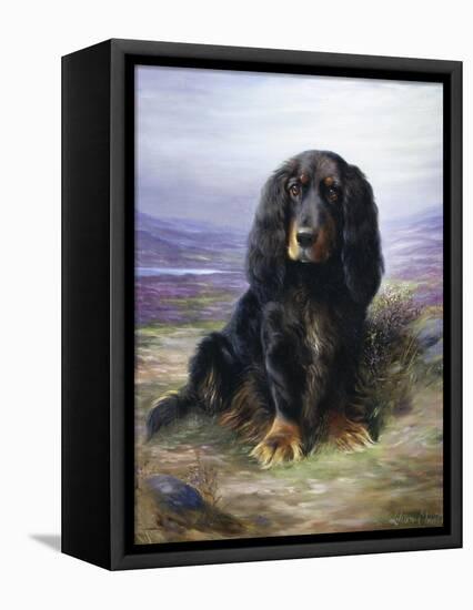 Spaniel in the Highlands-Lilian Cheviot-Framed Premier Image Canvas