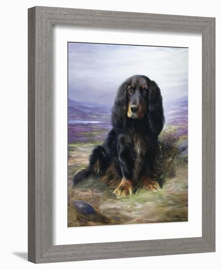 Spaniel in the Highlands-Lilian Cheviot-Framed Giclee Print